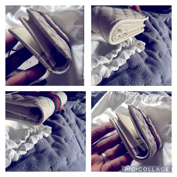 Gucci White GG Quilted Trapuntata Compact wallet - Picture 7 of 13